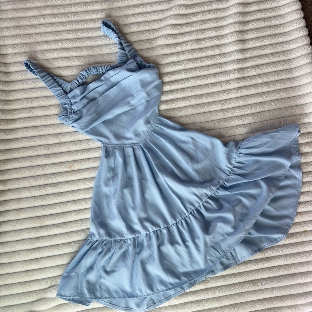 blue dress S